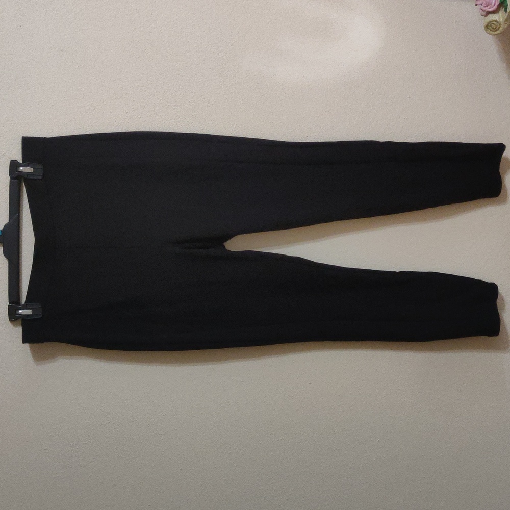 Double Seam Black Pull On Pants M